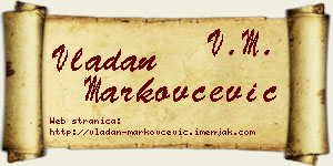 Vladan Markovčević vizit kartica